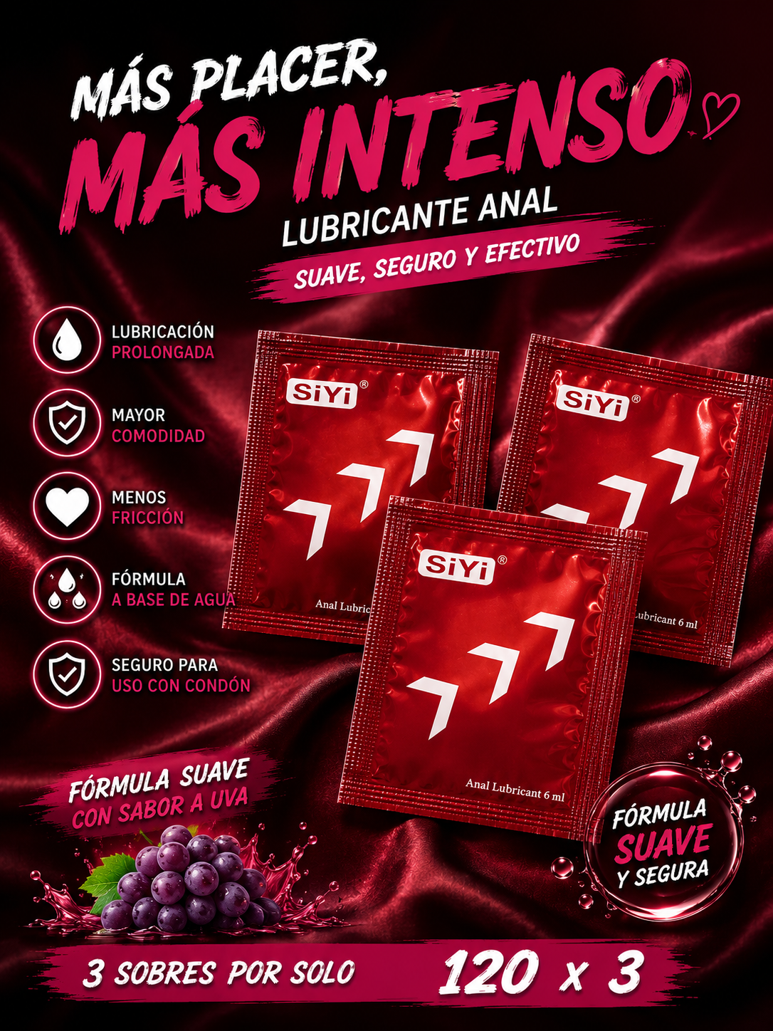 Lubricante anal Siyi