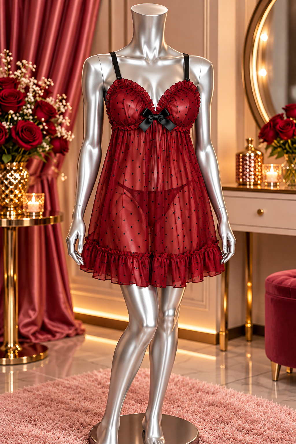 baby doll Rojo