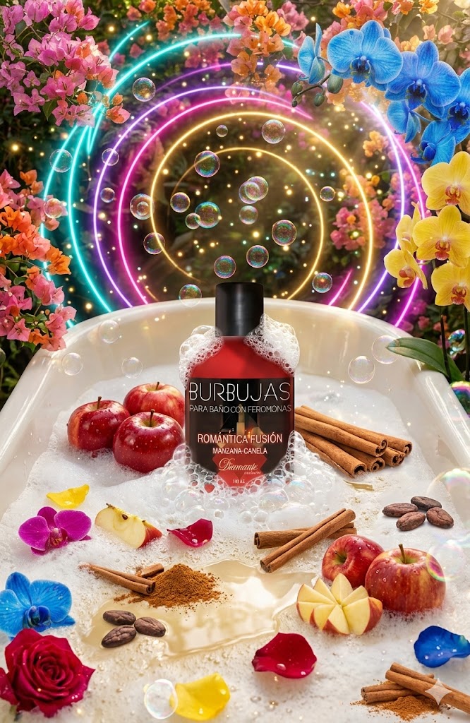 Burbujas de baño con feromonas