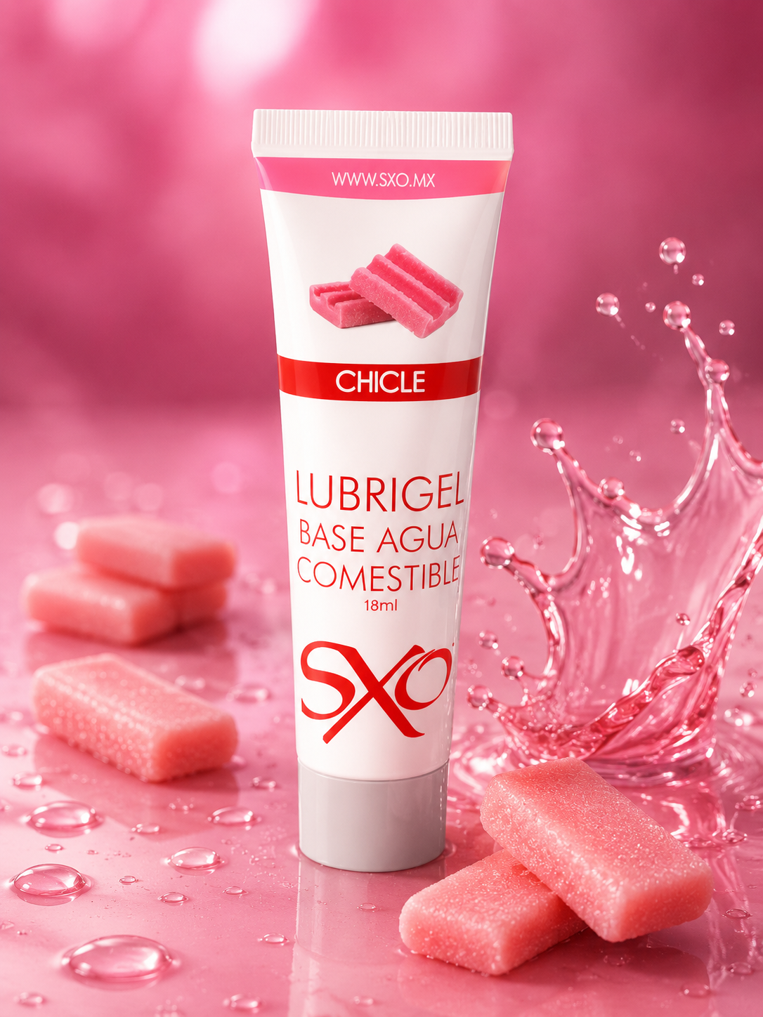 Lubrigel comestible sabor a Chicle 18 grs