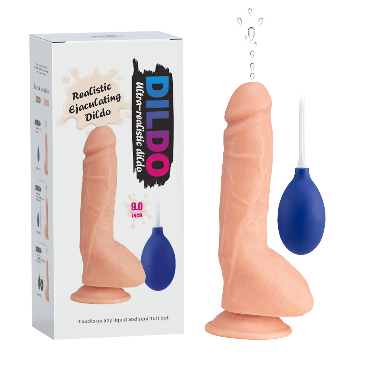 Dildo sin vibración eyaculador s016