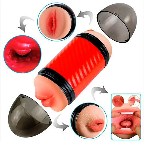 Double Entrance The Realistic Vagina And Mouth