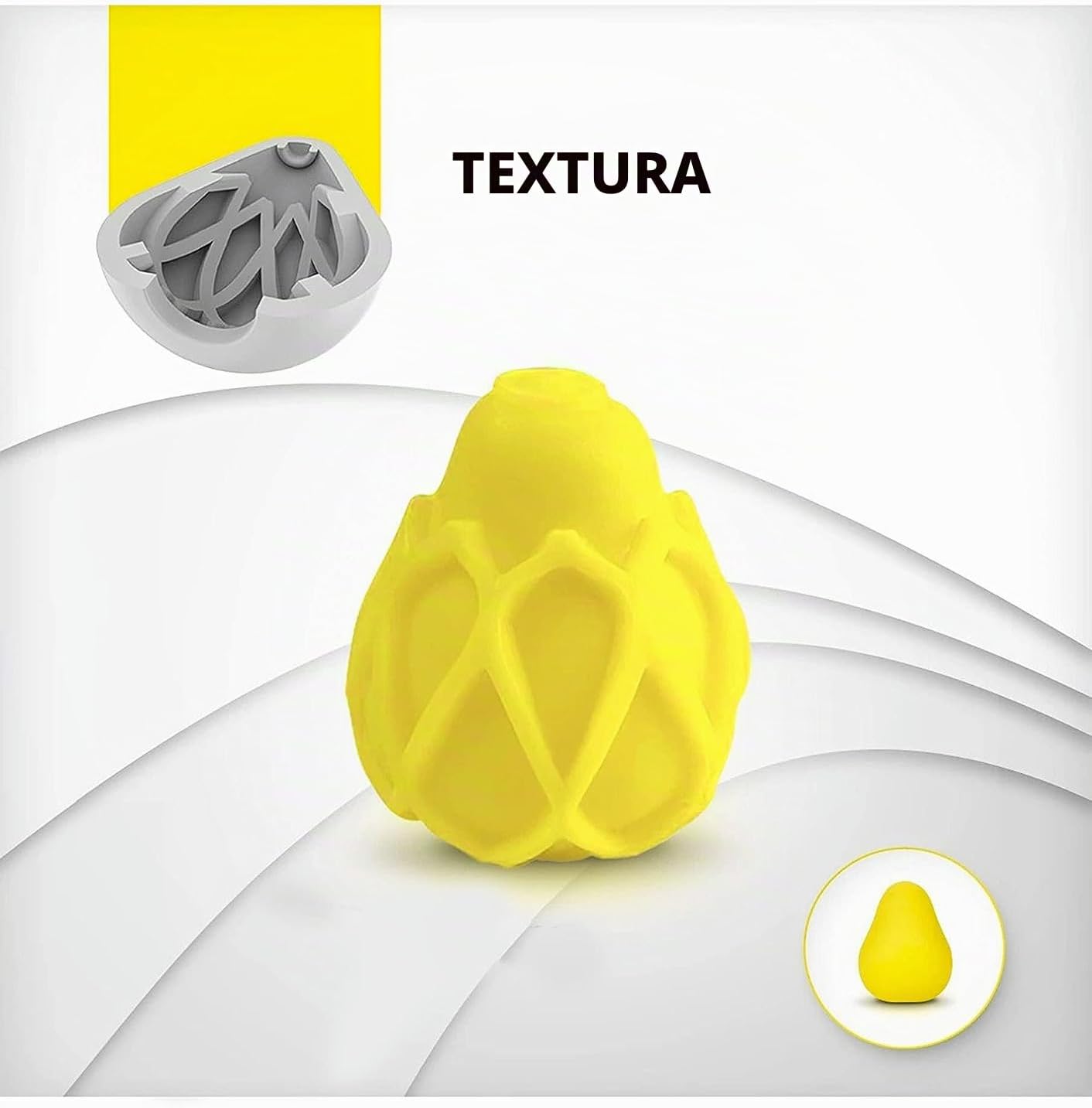 Huevo Masturbator - G-Egg, Amarillo