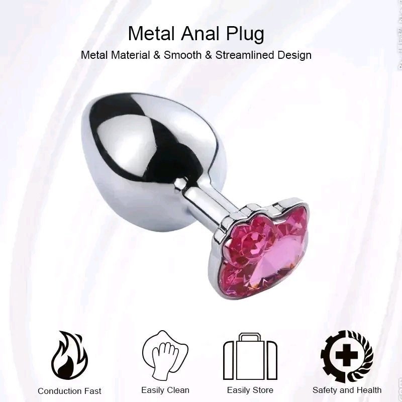 plug anal metalico modelo gatito (chico)