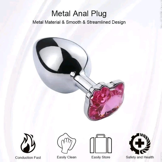 plug anal metalico modelo gatito (chico)