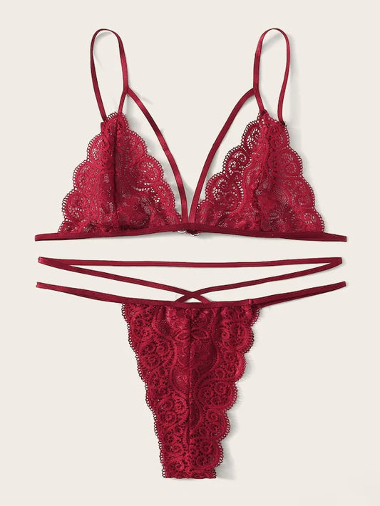 coordinado rojo talla M