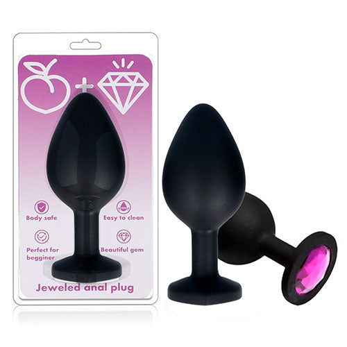 Plug de silicon diamante redondo tamaño mediano