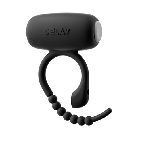 Adjustable Cock Ring Vibrating Black