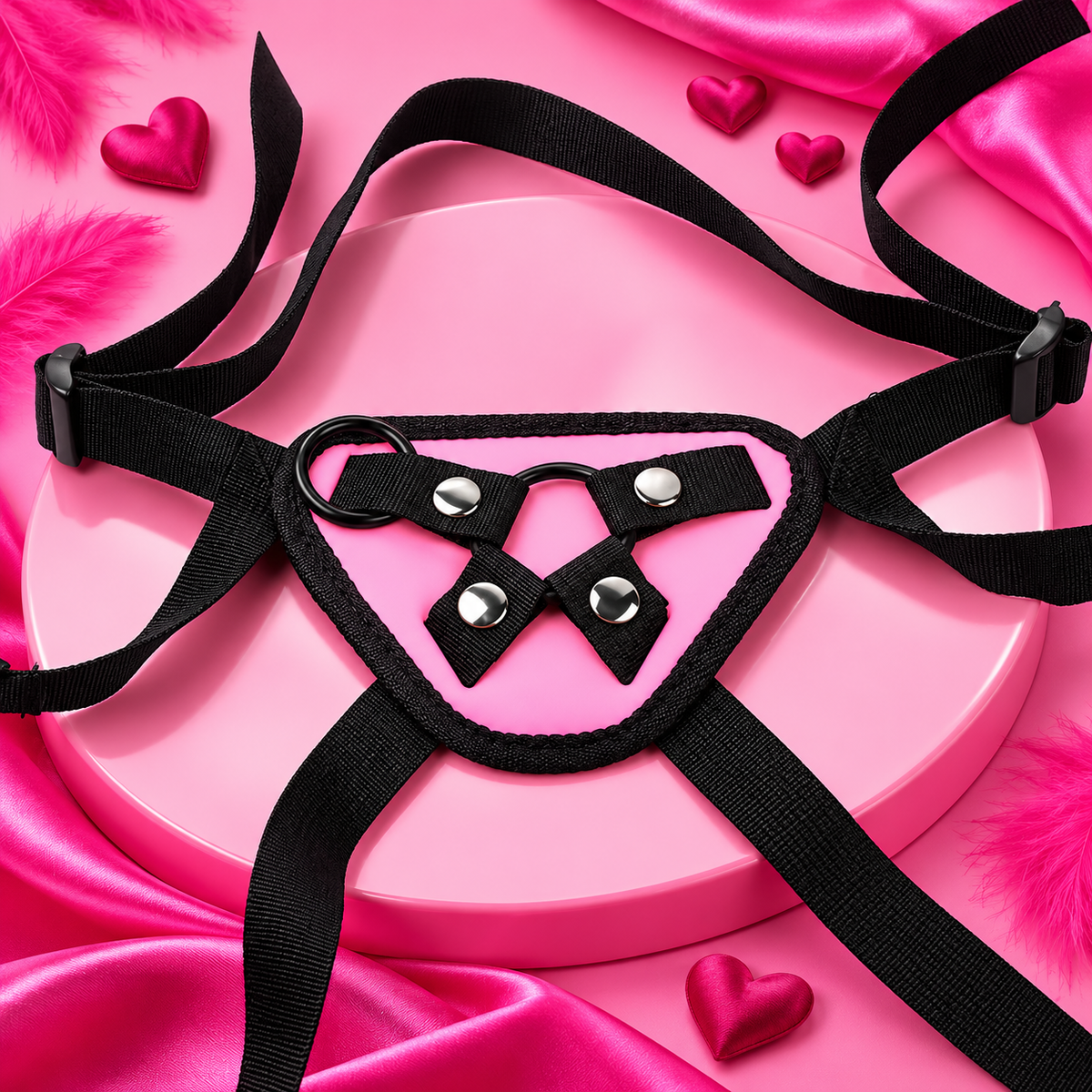 arnes para dildo rosa