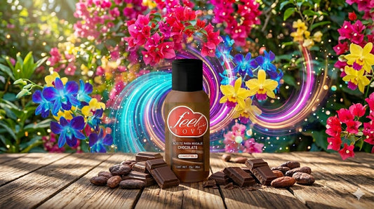 Aceite para masaje comestible chocolate