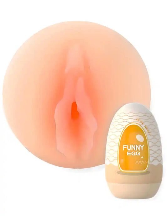 Funny Egg - Mini Huevo Masturbador Masculino Con Forma De Vagina Realista