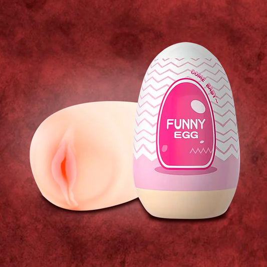 Funny Egg - Mini Huevo Masturbador Masculino Con Forma De Vagina Realista