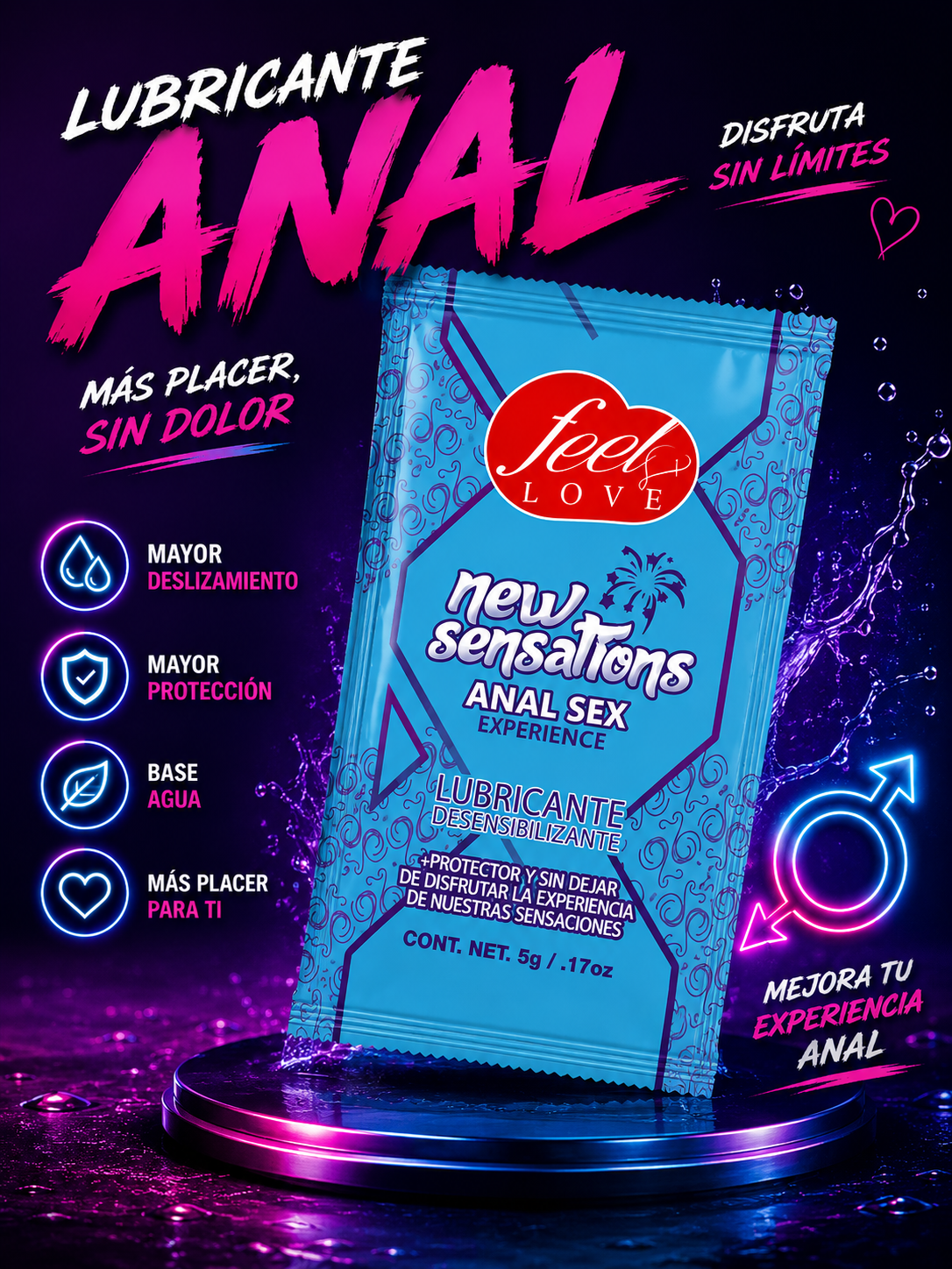 NEW SENSATIONS lubricante anal