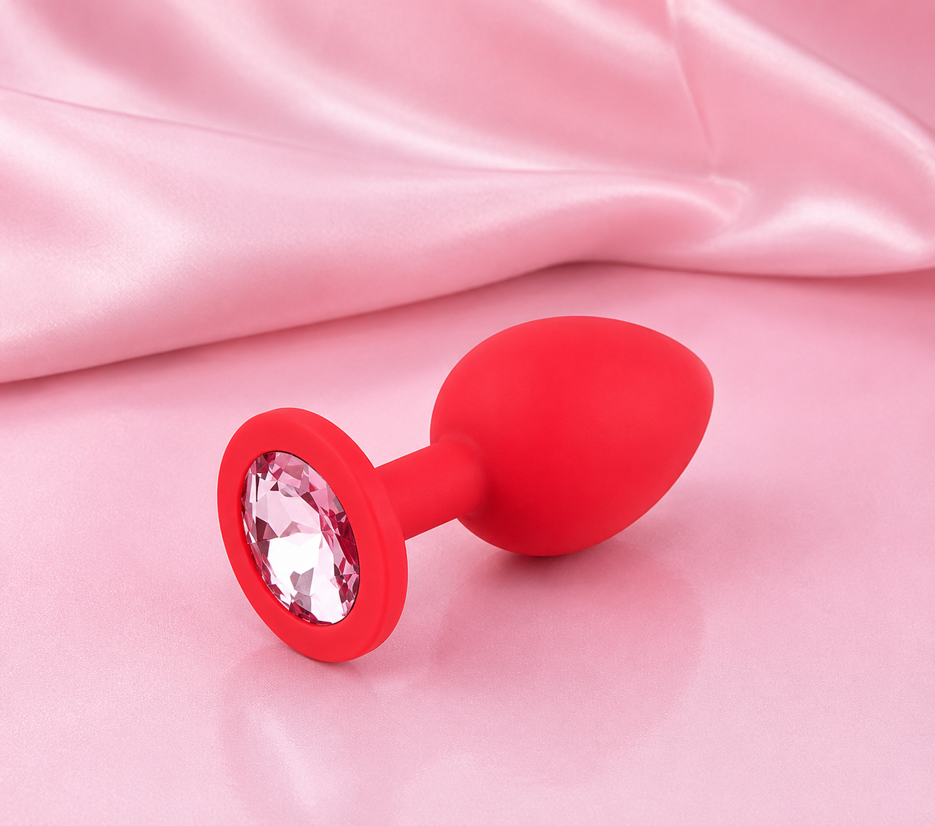 Plug anal de silicon diamante redondo tamaño grande