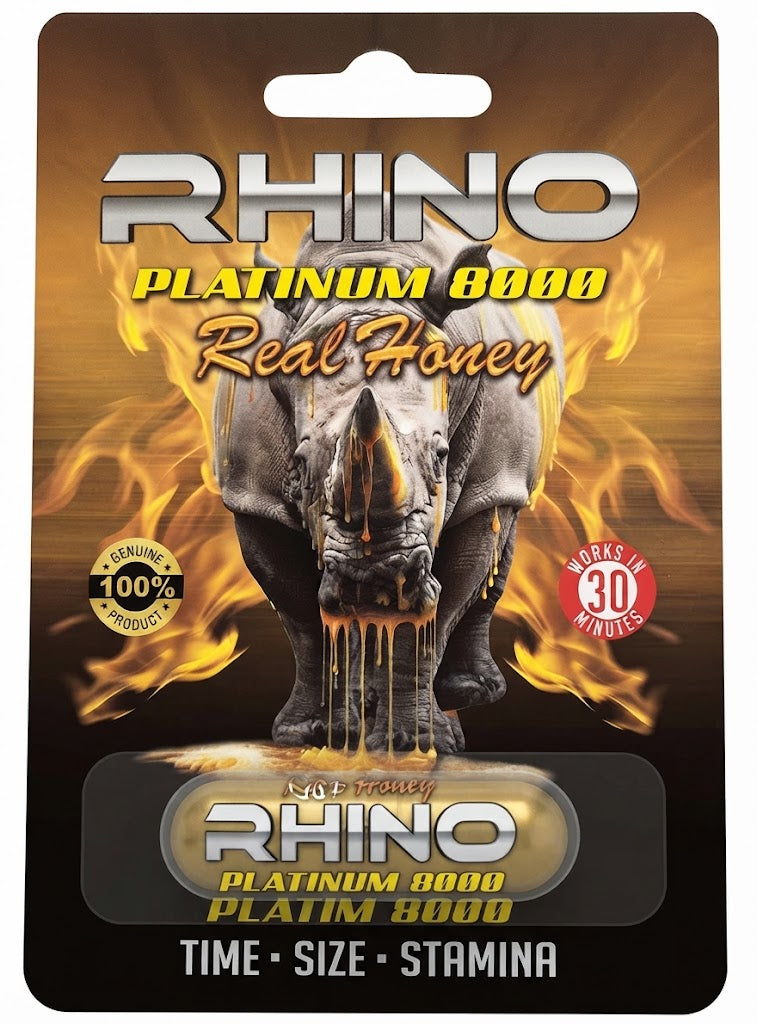 Rhino platinum 8000 real honey