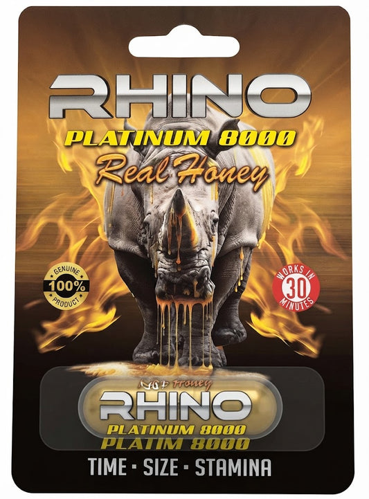 Rhino platinum 8000 real honey