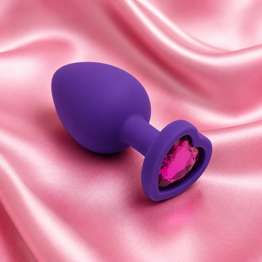 plug silicon mediano corazón