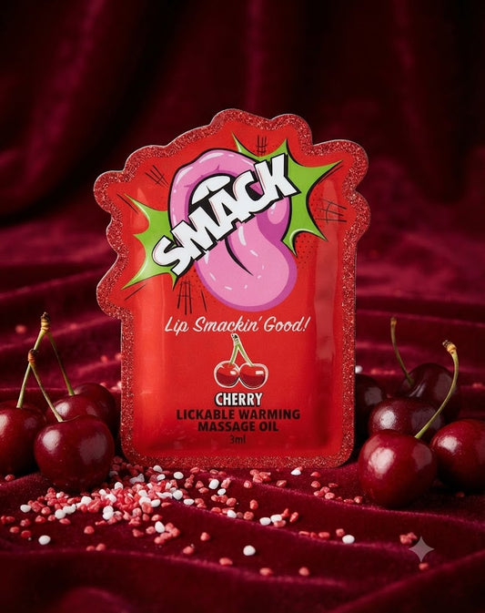 SMACK Aceite de Masaje Cálido y comestible cherry