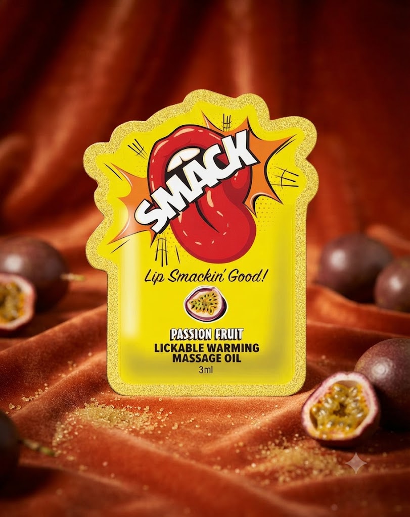 SMACK Aceite de Masaje Cálido y comestible frutos pasión